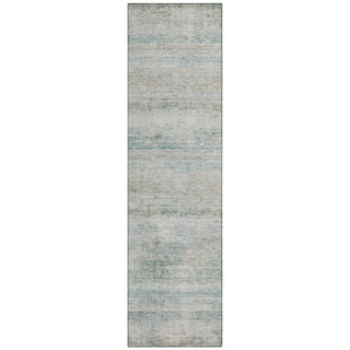 Piper Looms Chantille Stripes ACN2154 Aqua Machine Washable Area Rug Runner Main Image