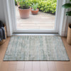 Piper Looms Chantille Stripes ACN2154 Aqua Machine Washable Area Rug Scatter Lifestyle Image Feature