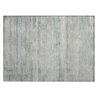 Piper Looms Chantille Stripes ACN2154 Aqua Machine Washable Area Rug Scatter Main Image