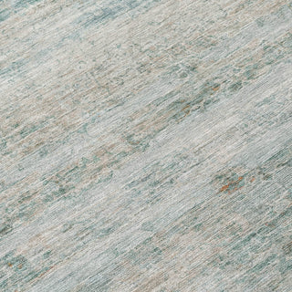 Piper Looms Chantille Stripes ACN2154 Aqua Machine Washable Area Rug Swatch Image