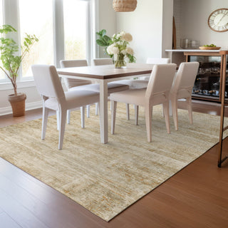 Piper Looms Chantille Stripes ACN2154 Brown Machine Washable Area Rug Lifestyle Image Feature