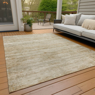 Piper Looms Chantille Stripes ACN2154 Brown Machine Washable Area Rug Outdoor Lifestyle Image Feature