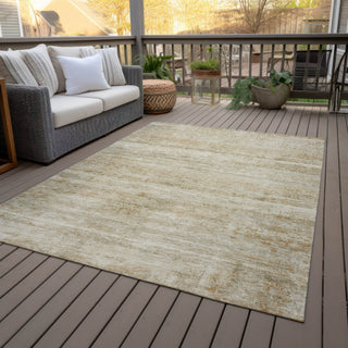 Piper Looms Chantille Stripes ACN2154 Brown Machine Washable Area Rug Outdoor Lifestyle Image Feature