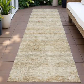 Piper Looms Chantille Stripes ACN2154 Brown Machine Washable Area Rug Runner Outdoor Lifestyle Image Feature
