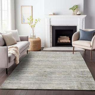 Piper Looms Chantille Stripes ACN2154 Granite Machine Washable Area Rug Lifestyle Image Feature