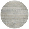 Piper Looms Chantille Stripes ACN2154 Granite Machine Washable Area Rug Round Main Image