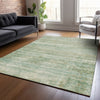 Piper Looms Chantille Stripes ACN2154 Green Machine Washable Area Rug Lifestyle Image Feature