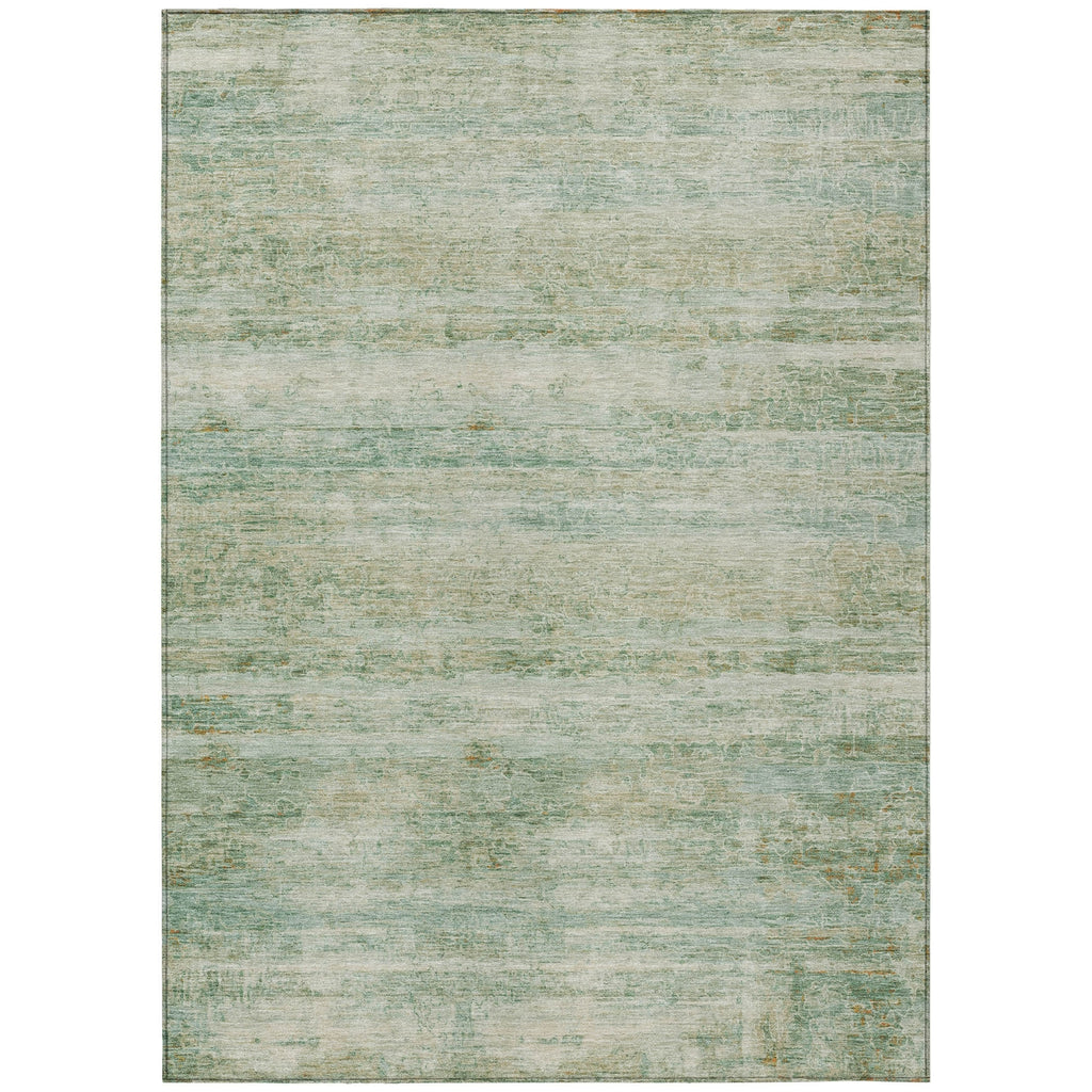 Piper Looms Chantille Stripes ACN2154 Green Machine Washable Area Rug main image