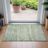 Piper Looms Chantille Stripes ACN2154 Green Machine Washable Area Rug Scatter Lifestyle Image Feature