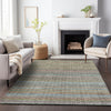 Piper Looms Chantille Stripes ACN2155 Aqua Machine Washable Area Rug Lifestyle Image Feature