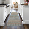 Piper Looms Chantille Stripes ACN2155 Aqua Machine Washable Area Rug Runner Lifestyle Image Feature