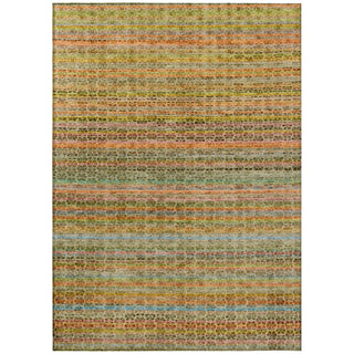 Piper Looms Chantille Stripes ACN2155 Coral Machine Washable Area Rug main image