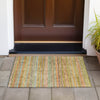 Piper Looms Chantille Stripes ACN2155 Coral Machine Washable Area Rug Scatter Outdoor Lifestyle Image Feature