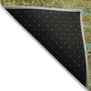 Piper Looms Chantille Stripes ACN2155 Green Machine Washable Area Rug Backing Image