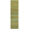 Piper Looms Chantille Stripes ACN2155 Green Machine Washable Area Rug Runner Main Image