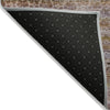 Piper Looms Chantille Stripes ACN2155 Khaki Machine Washable Area Rug Backing Image