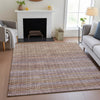 Piper Looms Chantille Stripes ACN2155 Khaki Machine Washable Area Rug Lifestyle Image Feature
