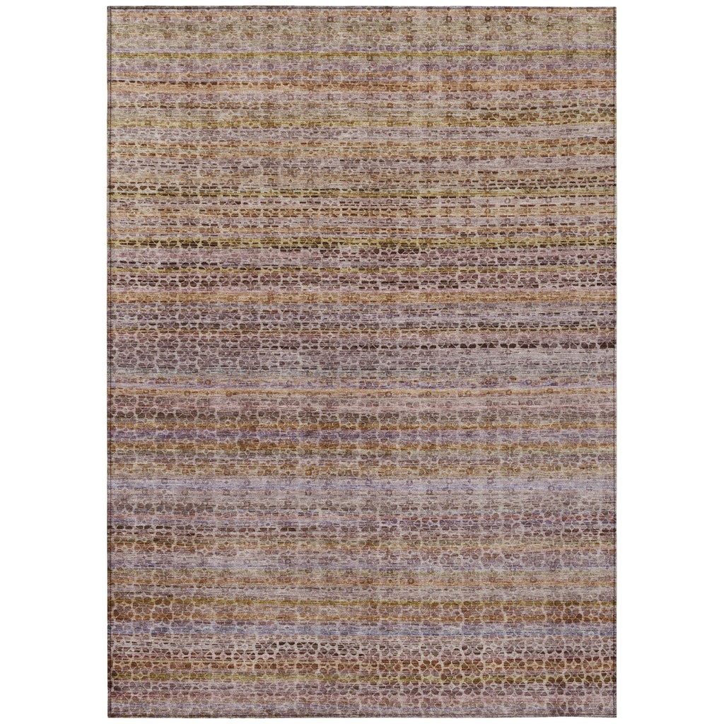 Piper Looms Chantille Stripes ACN2155 Khaki Machine Washable Area Rug main image