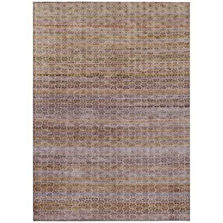Piper Looms Chantille Stripes ACN2155 Khaki Machine Washable Area Rug main image