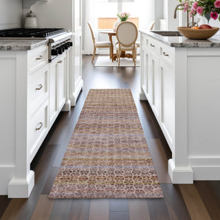 Piper Looms Chantille Stripes ACN2155 Khaki Machine Washable Area Rug Runner Lifestyle Image Feature