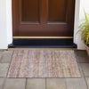 Piper Looms Chantille Stripes ACN2155 Khaki Machine Washable Area Rug Scatter Outdoor Lifestyle Image Feature