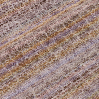 Piper Looms Chantille Stripes ACN2155 Khaki Machine Washable Area Rug Swatch Image