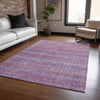 Piper Looms Chantille Stripes ACN2155 Purple Machine Washable Area Rug Lifestyle Image Feature