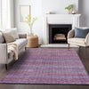 Piper Looms Chantille Stripes ACN2155 Purple Machine Washable Area Rug Lifestyle Image Feature