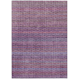Piper Looms Chantille Stripes ACN2155 Purple Machine Washable Area Rug main image
