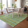 Piper Looms Chantille Stripes ACN2155 Teal Machine Washable Area Rug Lifestyle Image Feature