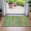 Piper Looms Chantille Stripes ACN2155 Teal Machine Washable Area Rug Scatter Lifestyle Image Feature