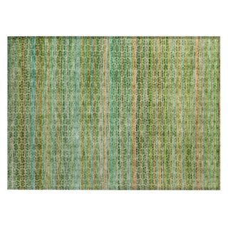 Piper Looms Chantille Stripes ACN2155 Teal Machine Washable Area Rug Scatter Main Image