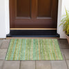 Piper Looms Chantille Stripes ACN2155 Teal Machine Washable Area Rug Scatter Outdoor Lifestyle Image Feature