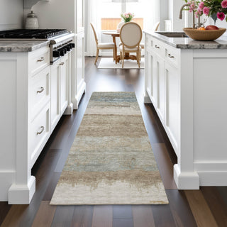 Piper Looms Chantille Modern ACN2156 Beige Machine Washable Area Rug Runner Lifestyle Image Feature