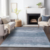 Piper Looms Chantille Modern ACN2156 Blue Machine Washable Area Rug Lifestyle Image Feature
