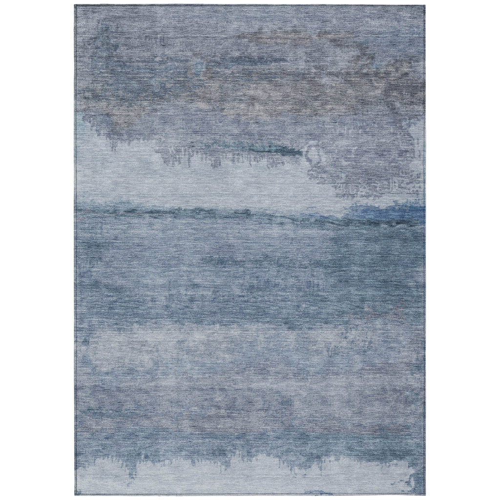 Piper Looms Chantille Modern ACN2156 Blue Machine Washable Area Rug main image
