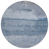 Piper Looms Chantille Modern ACN2156 Blue Machine Washable Area Rug Round Main Image