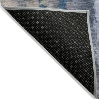 Piper Looms Chantille Abstract ACN2157 Blue Machine Washable Area Rug Backing Image
