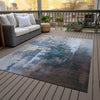 Piper Looms Chantille Abstract ACN2157 Blue Machine Washable Area Rug Outdoor Lifestyle Image Feature