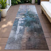Piper Looms Chantille Abstract ACN2157 Blue Machine Washable Area Rug Runner Outdoor Lifestyle Image Feature