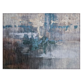 Piper Looms Chantille Abstract ACN2157 Blue Machine Washable Area Rug Scatter Main Image