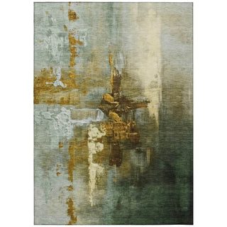 Piper Looms Chantille Abstract ACN2157 Brown Machine Washable Area Rug main image