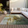 Piper Looms Chantille Abstract ACN2157 Brown Machine Washable Area Rug Outdoor Lifestyle Image Feature