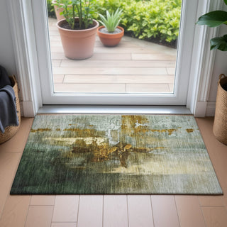 Piper Looms Chantille Abstract ACN2157 Brown Machine Washable Area Rug Scatter Lifestyle Image Feature