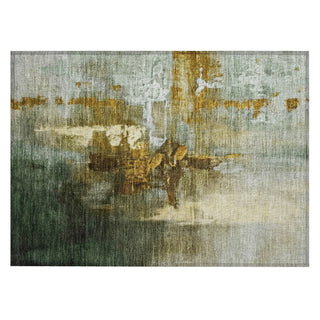 Piper Looms Chantille Abstract ACN2157 Brown Machine Washable Area Rug Scatter Main Image