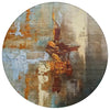 Piper Looms Chantille Abstract ACN2157 Paprika Machine Washable Area Rug Round Main Image
