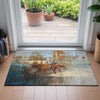 Piper Looms Chantille Abstract ACN2157 Paprika Machine Washable Area Rug Scatter Lifestyle Image Feature
