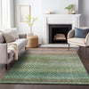 Piper Looms Chantille Abstract ACN2158 Aloe Machine Washable Area Rug Lifestyle Image Feature