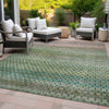 Piper Looms Chantille Abstract ACN2158 Aloe Machine Washable Area Rug Outdoor Lifestyle Image Feature