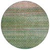 Piper Looms Chantille Abstract ACN2158 Aloe Machine Washable Area Rug Round Main Image